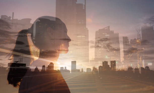 istock Woman in the city. 1963183135