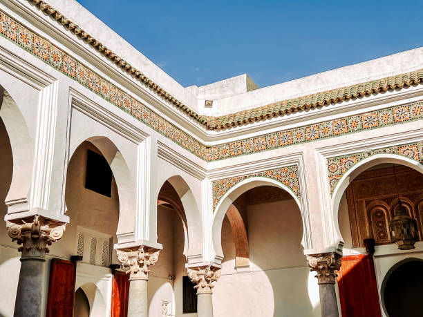 Tangier, Morocco - December 29, 2023: Streetscapes and building facades in Tangier, Morocco