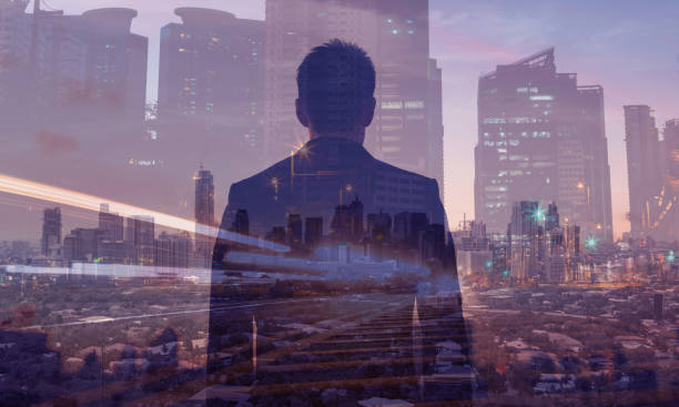 istock Businessman in the city. 1963200120