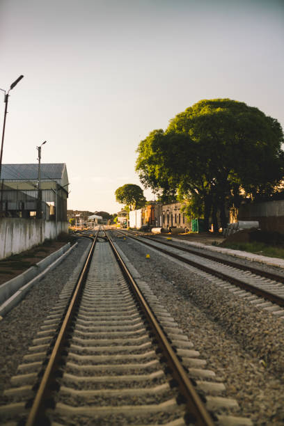 Tren ferroviario de Montevideo. - foto de stock