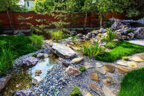 istock Artificial stream as work of landscape designer next to Warsaw 1963371310
