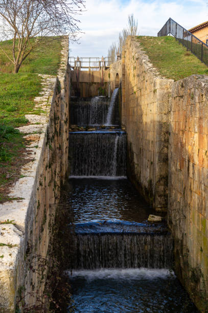 istock Iconic Locks: The Canal de Castilla in Palencia. 1963539430