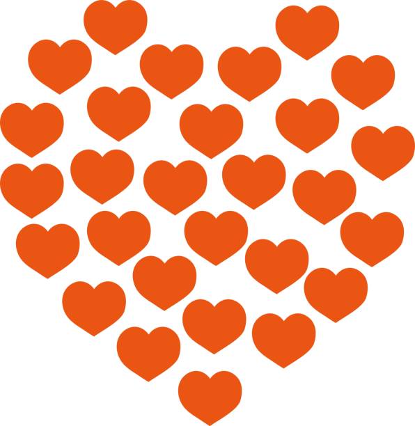 istock lots of hearts and big hearts / illustration material (vector illustration) 1963561573