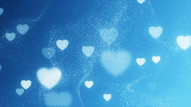 istock Seamless pattern with hearts. Romantic creamy peach background for textile, wallpaper, fabric, design 1963661275