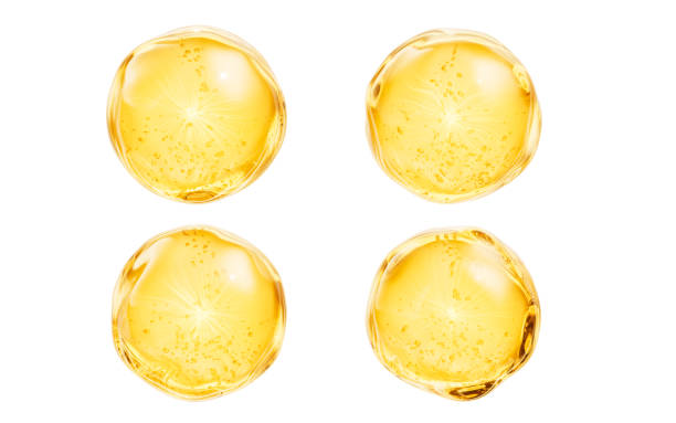 Golden liquid oil bubble elements, 3d rendering. Golden liquid oil bubble elements, 3d rendering. 3D illustration. round bubble stock pictures, royalty-free photos & images