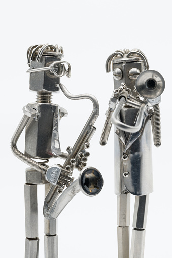 Saxophone and trombone session figure (metal figure)