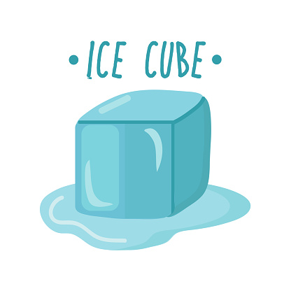 Ice cube icon clipart isolated vector illustration