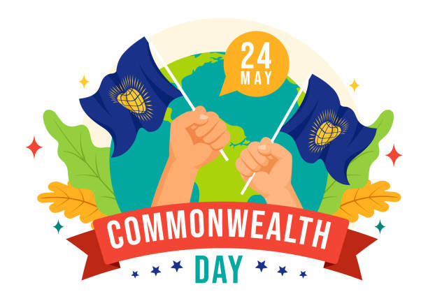 Commonwealth Day Vector Illustration on 24 may of Helps Guide Activities by Commonwealths Organizations with Waving Flag in Flat Cartoon Background Commonwealth Day Vector Illustration on 24 may of Helps Guide Activities by Commonwealths Organizations with Waving Flag in Flat Cartoon Background Commonwealth Day stock illustrations