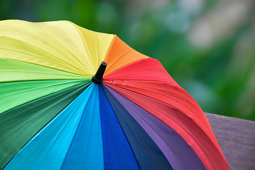 Radiating Colours of an Umbrella