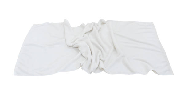 istock White crumpled towel after use isolated on white background with cllipping path 1964201719
