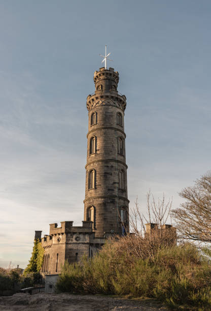 Oswald's Temple, an 18th-century circular stone folly on farmland at Auchincruive Estate near Ayr in South Ayrshire, Scotland, photographed on October 31, 2025