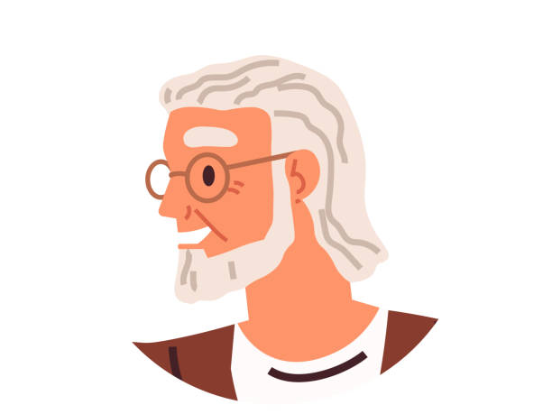 People faces. The concept peoples faces encompasses diverse appearances and expressions individuals People faces vector illustration. Appearance is just one aspect persons identity their character and values also play significant role Expressions on peoples faces provide glimpses into their emotions old man smiling stock illustrations