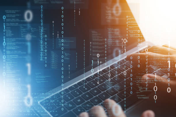 istock Programmers and cyber security technologies design websites and security in the Social World, cyberspace concepts. 1964469301