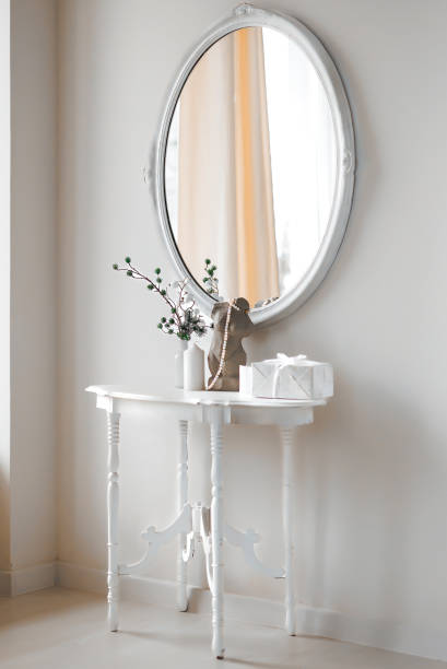istock Boudoir table. Girls bedroom interior 1964630070