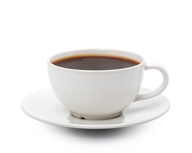 istock White cup of black coffee isolated on white background with clipping path 1964647247