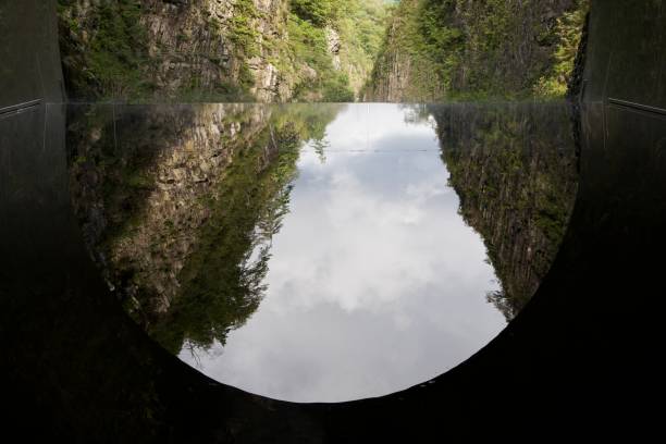 istock Kiyotsu Valley scenery reflected in the water 1964672565