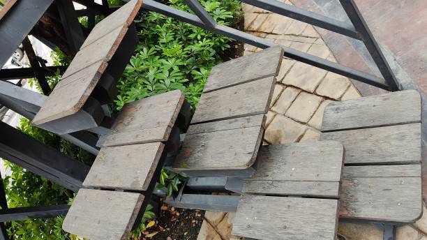 istock Wooden stairs 1964693530