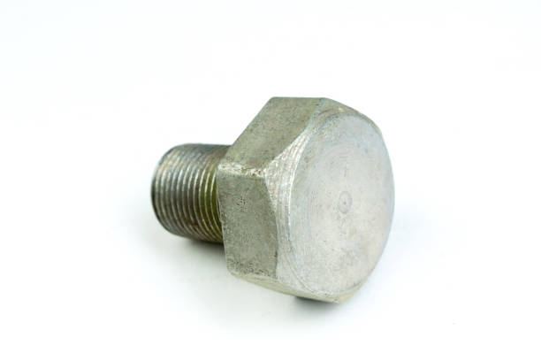 istock bolt isolated on white background. Top view. 1964705264
