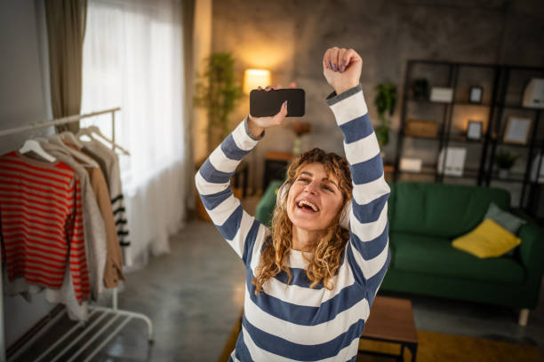 istock I relax with my favorite playlist 1964709671