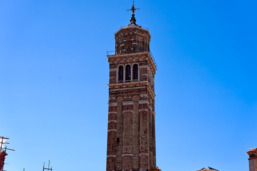 Venice, Italy: Cupolas of San Marco Cathedral church.