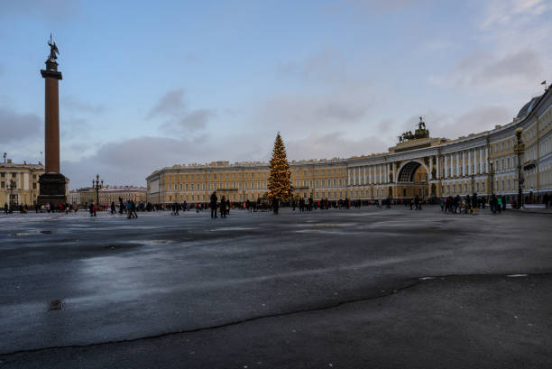 istock Palace Square St. Petersburg. New Year Christmas tree 1964763545