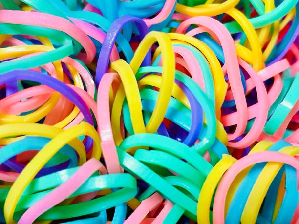 istock Colorful rubber hair ties 1964927556