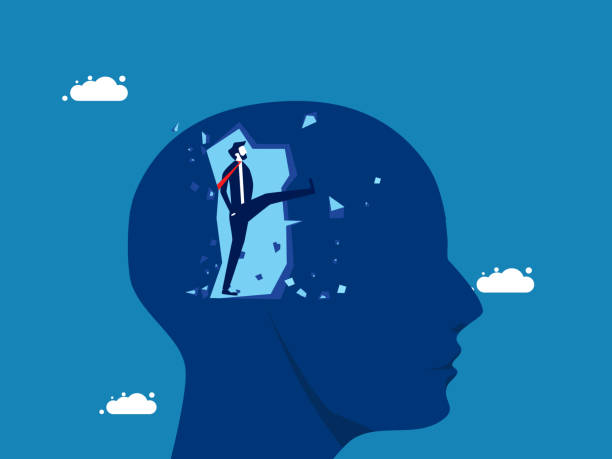 istock Creativity to create new ideas. Businessman destroys the brain 1965008755