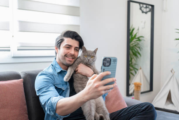 istock Cat with family member 1965073662