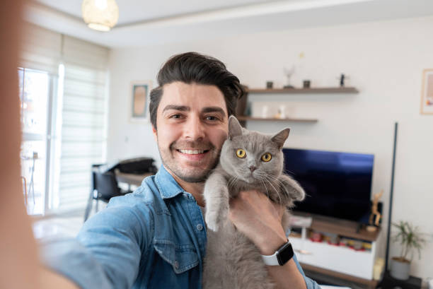istock Cat with family member 1965073738