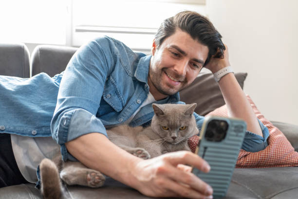 istock Cat with family member 1965073748