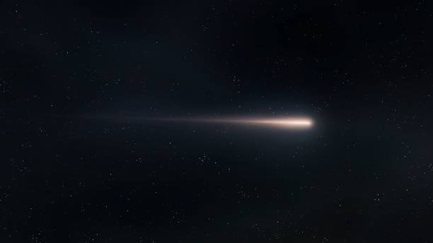 istock Meteorite in the Earth's atmosphere. Fireball glow in the night sky. 1965077082