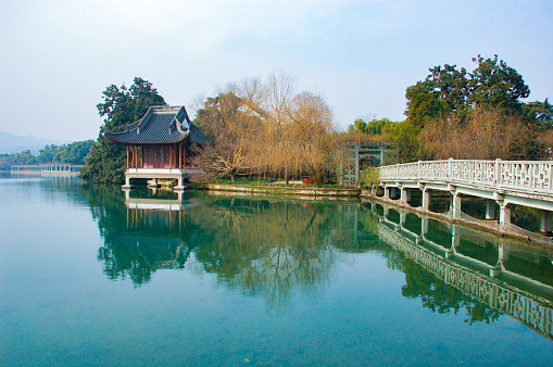 West Lake scenery in Hangzhou, China