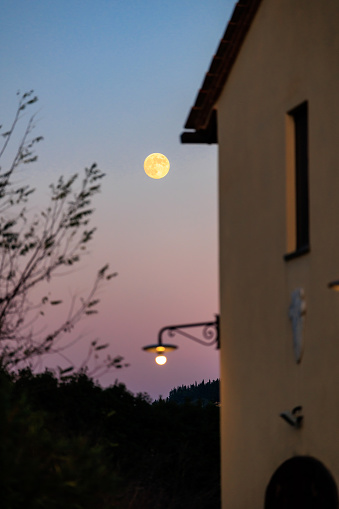 Full moon in Tuscany