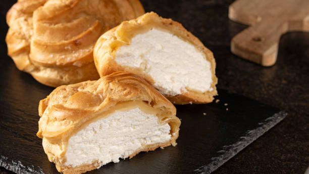 istock Authentic Latvian delicacy: Old Riga cottage cheese buns paired with tea 1965249970