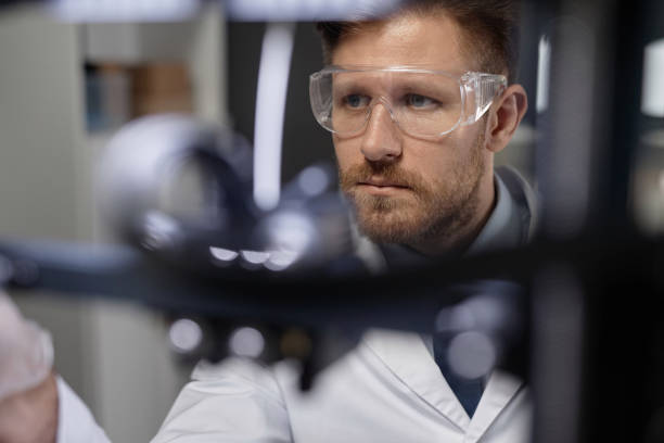 istock Male 3D Printer Engineer in Safety Glasses 1965289636