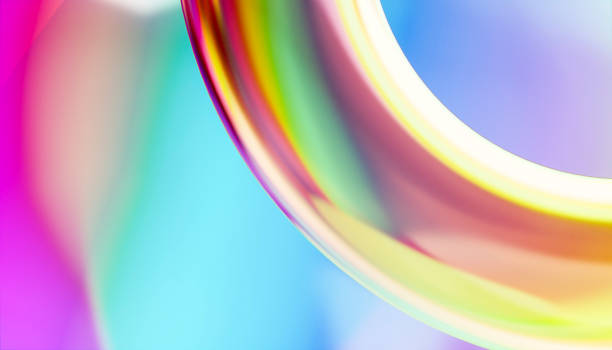 istock front view of a curve of a ring with rainbow color in a 3d render image with white background 1965354205