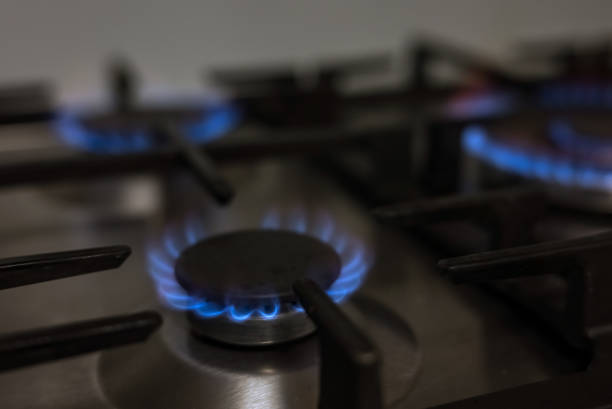 istock Gas burner on kitchen stove 1965355796