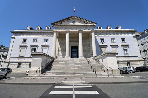 The judicial court, city of Pau, department of Pyrénées Atlantiques, France