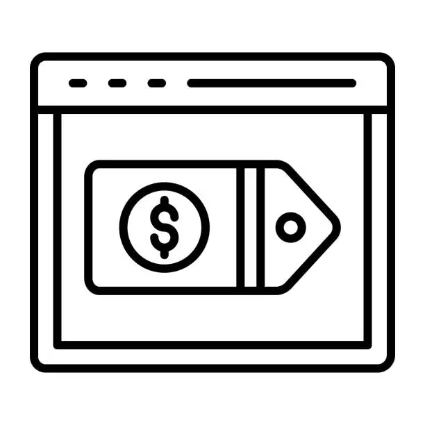 Vector illustration of Marketing Attribution Icon