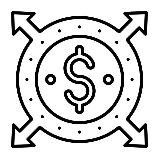 Vector illustration of Affiliate Marketing Icon