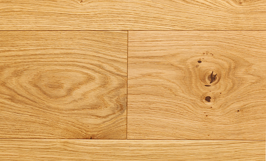 Oak parquet detail, joint between the planks without space.