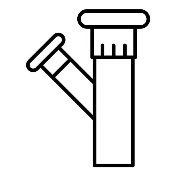 Vector illustration of Tailpiece Icon