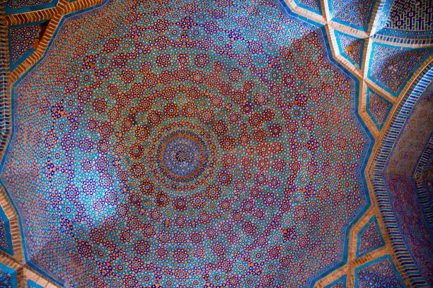 Abstract part of mosque in arch gate