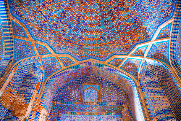 shah jahan mosque in thatta, pakistan. - makli zdjęcia i obrazy z banku zdjęć