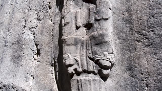 Relief of the Twelve Gods in Yazilikaya in Hattusa, ancient capital of the Hittite Civilization - Corum, Turkey