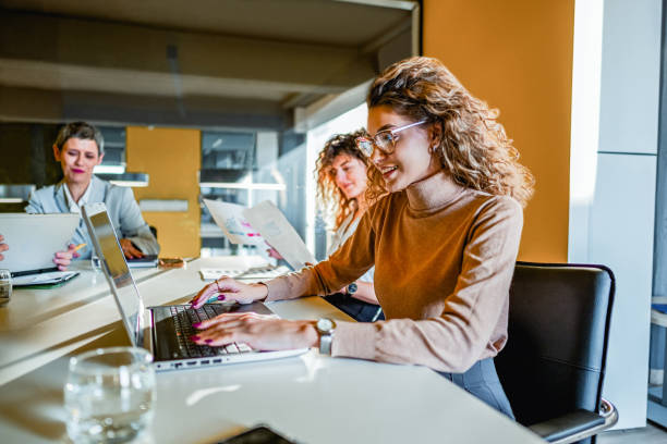 istock Woman working on a laptop in the office 1965548046