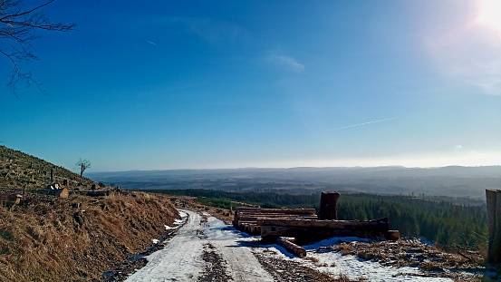 a hike to the wurmberg near braunlage in the harz mountains