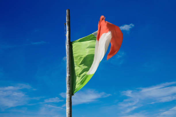 istock Italian flag blows in the wind 1965577781