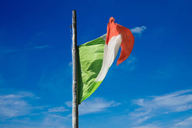 istock Italian flag blows in the wind 1965577783