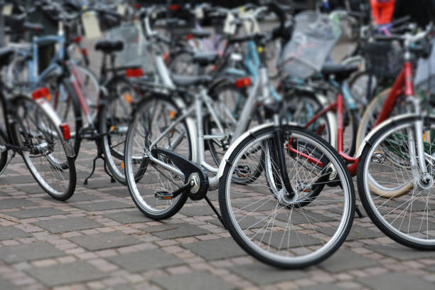 istock Bicycles at the train station 1965600960